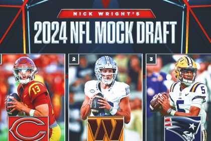 Caleb Williams, Drake Maye & Jayden Daniels go 1-2-3 in Nick’s NFL Mock Draft 4.0 | First Things First