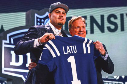 Colts pick first defensive player in draft, bolster pass rush with Laiatu Latu