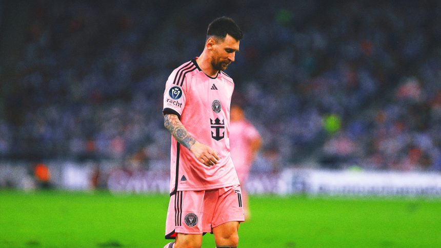 Lionel Messi, Inter Miami knocked out of Concacaf Champions Cup with 3-1 loss to Monterrey