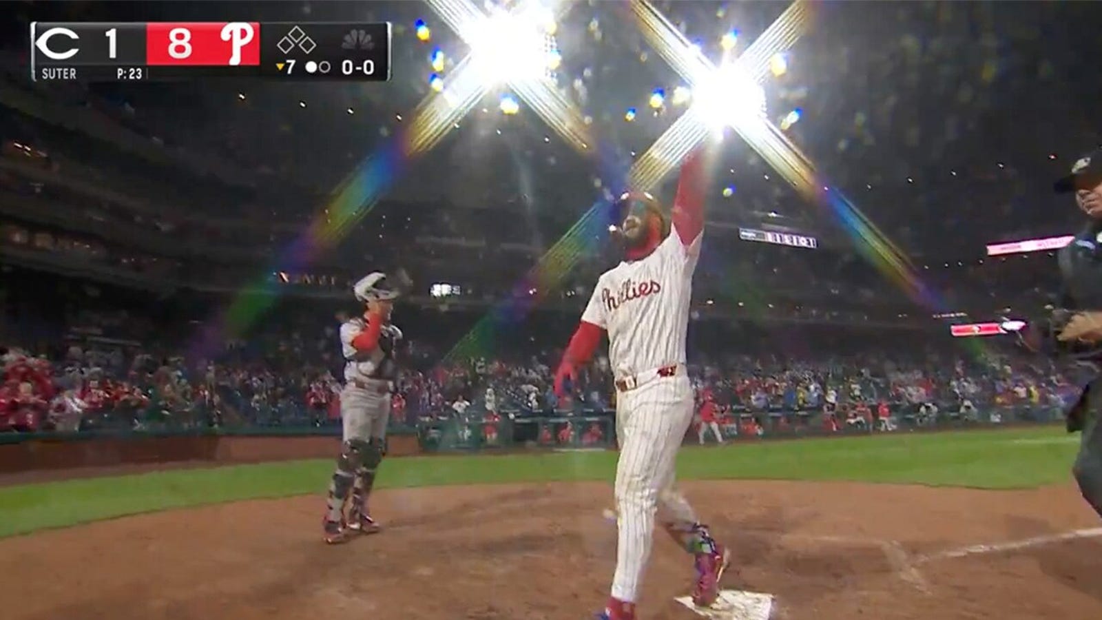 Phillies' Bryce Harper crushes a grand slam and third home run vs. the Reds