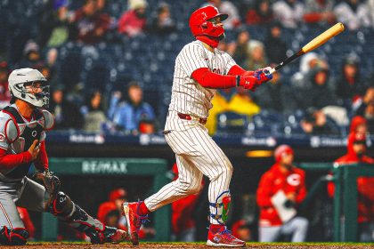 Phillies slugger Bryce Harper homers for his first 3 hits of the season