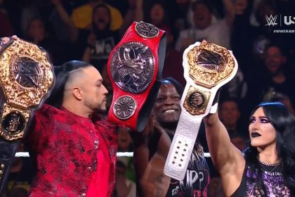 R-Truth thinks he’s back in Judgment Day, ruins Rhea Ripley & Damian Priest title celebrations