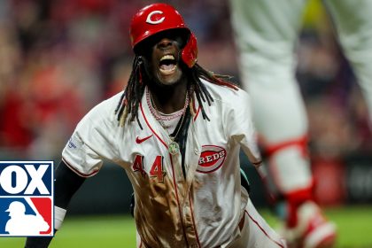 Reds' Elly De La Cruz hits an inside-the-park home run in 14.96 seconds against Brewers