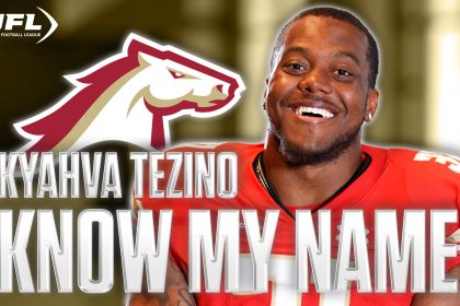 Stallions' Kyahva Tezino wants to be 'Mr. Everything' on and off the field | Know My Name