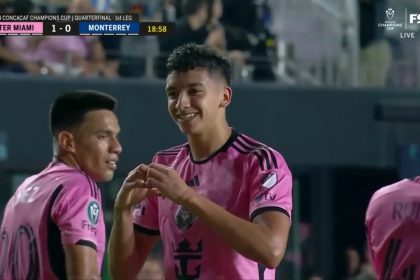 Tomas Aviles finds the net to give Inter Miami a 1-0 lead over Monterrey