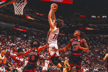 Tyler Herro, Jaime Jaquez lead Heat to win over Bulls in NBA play-in game