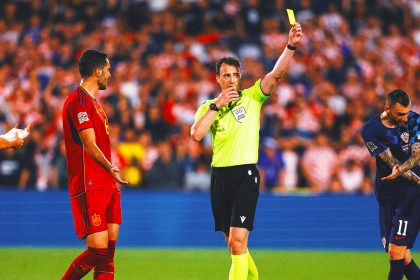 A yellow card just for talking to the ref? Soccer's big leap at Euro 2024