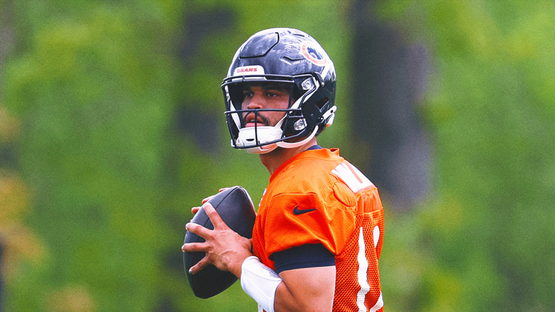 Bears coach Matt Eberflus says No. 1 pick Caleb Williams will open season as QB1