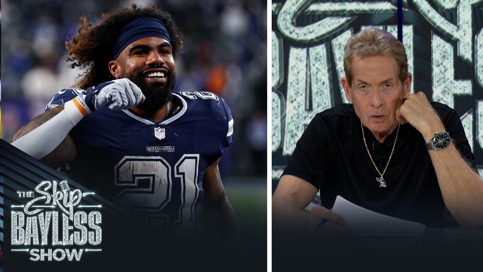 'Ezekiel Elliott is more washed than dishes on Thanksgiving night.' — Skip on Cowboys latest acquisition