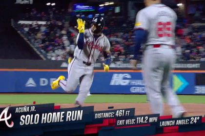 Braves' Ronald Acuña Jr., Ozzie Albies & Matt Olson all hit home runs in third inning vs. Mets