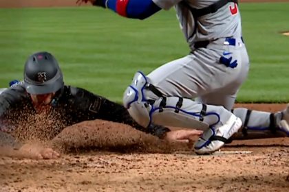 Cubs and Mets ends in wild fashion with a debatable blocking the plate call between Pete Alonso and Miguel Amaya