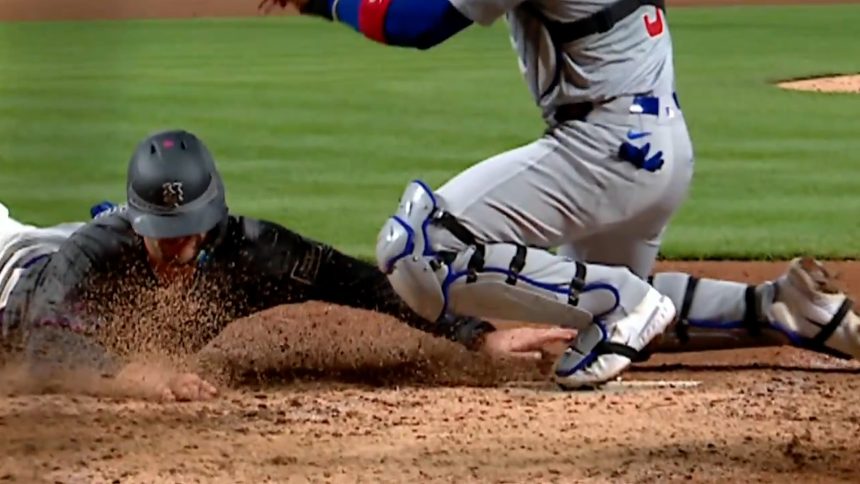 Cubs and Mets ends in wild fashion with a debatable blocking the plate call between Pete Alonso and Miguel Amaya