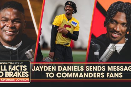 Jayden Daniels addresses Commanders punter Tress Way wearing No. 5 | All Facts No Brakes