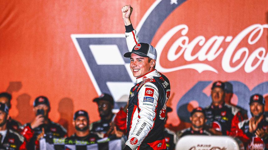 NASCAR takeaways: Christopher Bell wins rain-shortened Coca-Cola 600