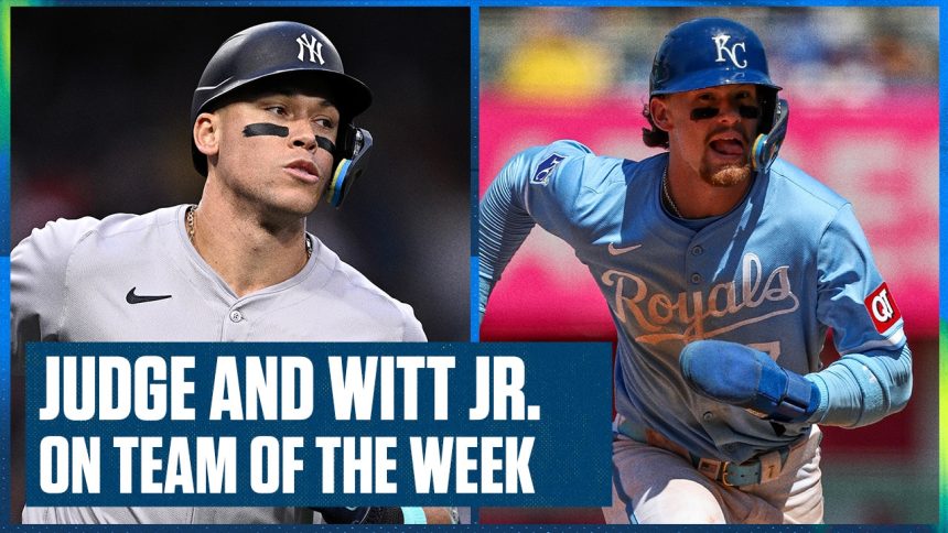 New York Yankees' Aaron Judge & Kansas City Royals’ Bobby Witt Jr. headline Ben's Team of the Week