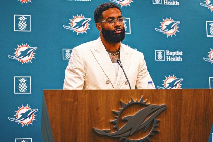 Odell Beckham Jr. embracing bench role with Miami Dolphins: 'I haven't been the No. 1 in a minute'