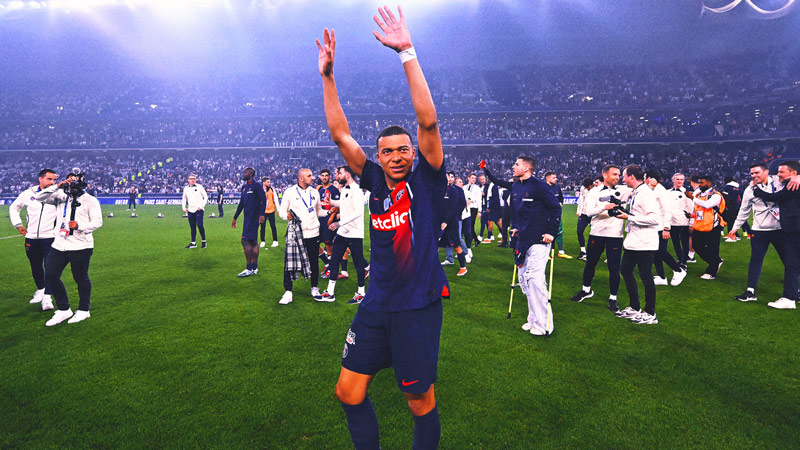 PSG wins the French Cup and the double in Kylian Mbappe's last game