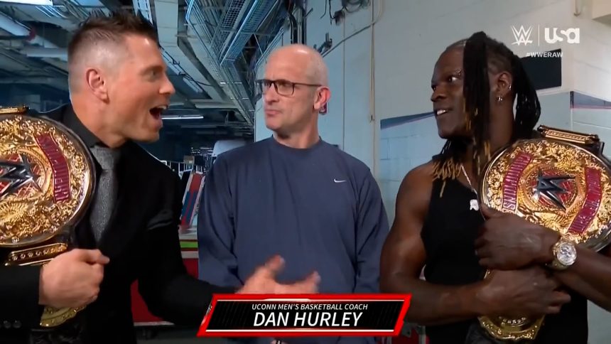 R-Truth brings UConn Head Coach Dan Hurley to Raw, wants UConn vs. The Awesome Truth