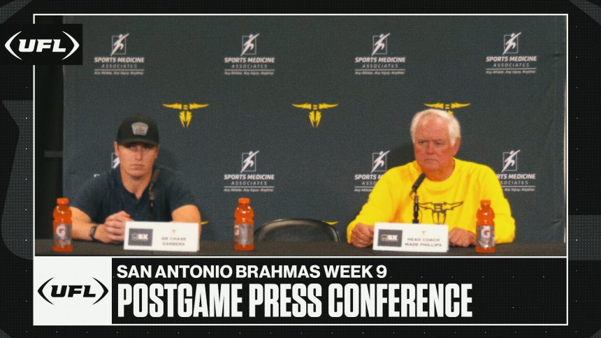 San Antonio Brahmas Week 9 postgame press conference | United Football League