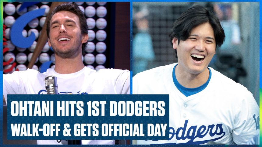 Shohei Ohtani (大谷翔平) hits his 1st Dodgers walk-off & gets an official day in Los Angeles