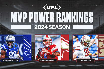 UFL MVP power rankings: Battlehawks' Hakeem Butler enters after Week 8