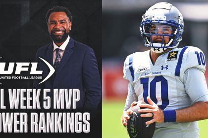 UFL MVP Power Rankings: Birmingham Stallions QB Adrian Martinez made his way to the top in Week 5!