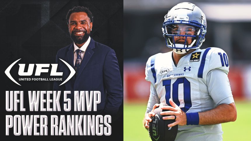 UFL MVP Power Rankings: Birmingham Stallions QB Adrian Martinez made his way to the top in Week 5!