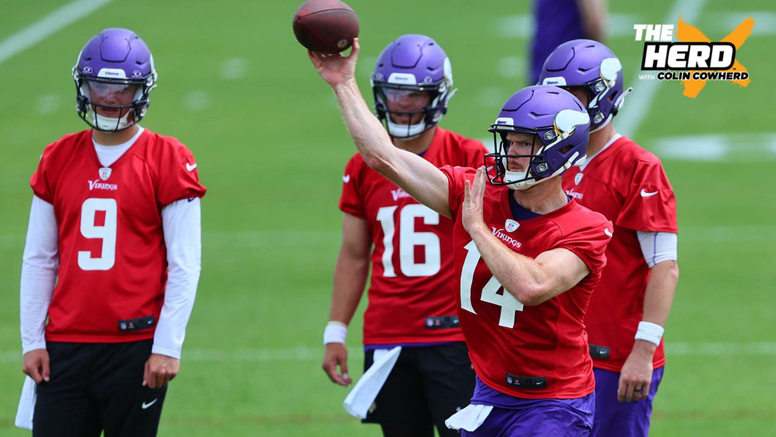 J.J. McCarthy 'squarely behind' Sam Darnold on Vikings depth chart