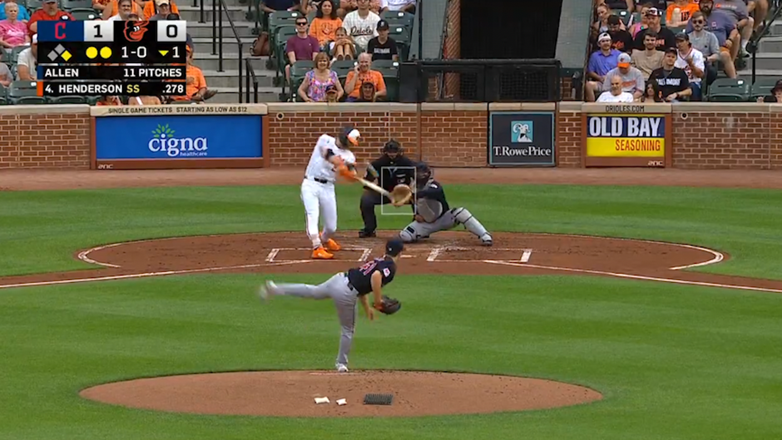 Orioles' Gunnar Henderson smashes his 25th home run of the year 