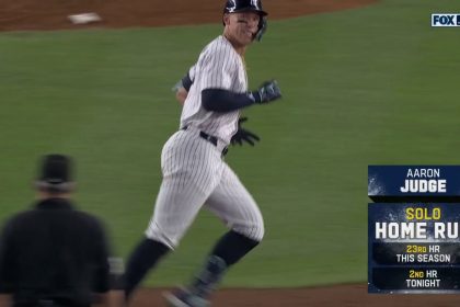 Aaron Judge crushes his second home run of the game and league-leading 23rd home run of the season