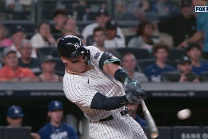 Aaron Judge smacks his 22nd homer of the season as Yankees tie game vs. Dodgers