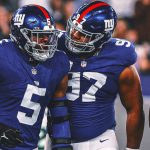 Front-loaded: Giants happily putting heavy pressure on their four-man D-line