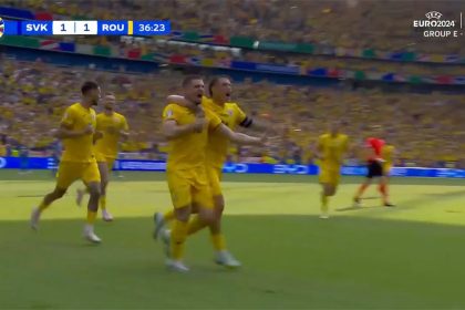 Răzvan Marin's penalty kick brings Romania to a 1-1 tie with Slovakia | UEFA Euro 2024