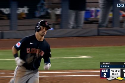 Steven Kwan's two-run homer jump starts six-run rally to give Guardians 8-0 lead over Marlins