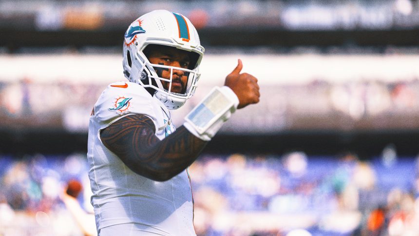 Tua Tagovailoa appears noticably slimmer at Dolphins event amid contract extension rumors