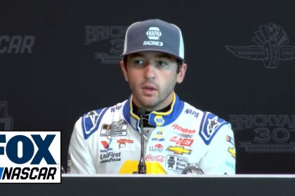 Chase Elliott speaks on leading Kyle Larson by three points, Tyler Reddick by 15 points and Denny Hamlin by 20 points