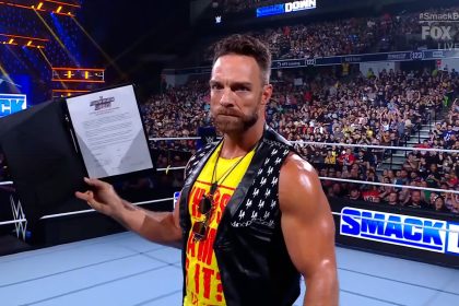 LA Knight takes contract for SummerSlam U.S. Title Match from Adam Pearce’s office