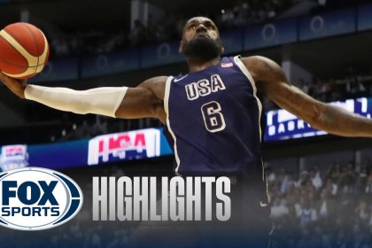 LeBron James DOMINATES with 23 points & 6 assists in United States' win vs. South Sudan