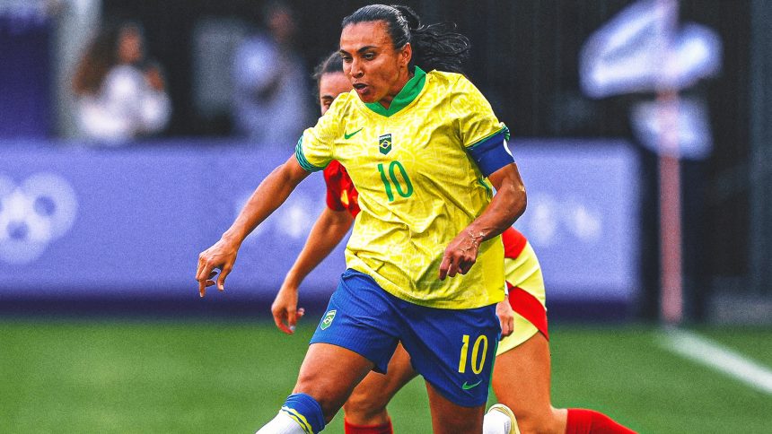 Marta sent off in Brazil's Olympic group finale with a direct red card