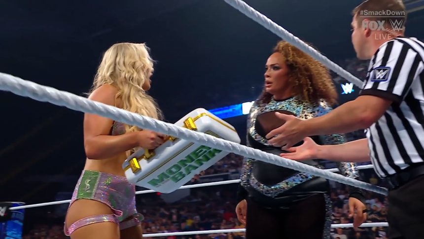 Nia Jax stops Tiffany Stratton from cashing in on Bayley after match with Michin | WWE on FOX