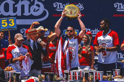 Patrick Bertoletti wins 2024 Nathan's hot dog eating contest