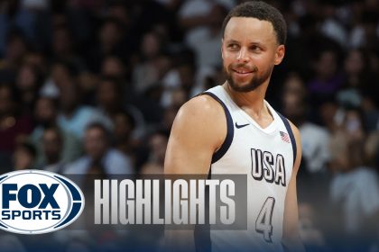 Stephen Curry scores a team-high 24 points as USA records dominant victory over Serbia