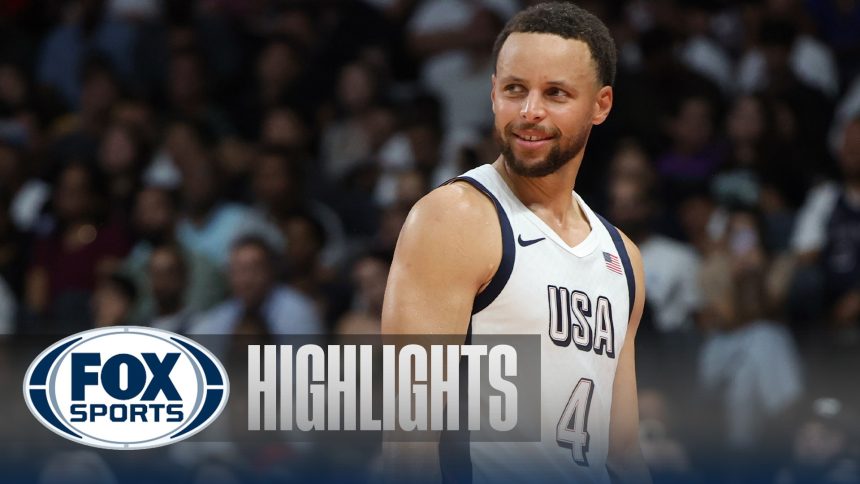 Stephen Curry scores a team-high 24 points as USA records dominant victory over Serbia