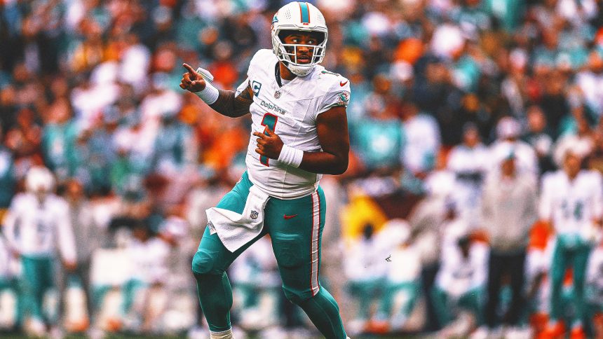 Tua Tagovailoa reports for first day of Dolphins team meetings with extension talks ongoing