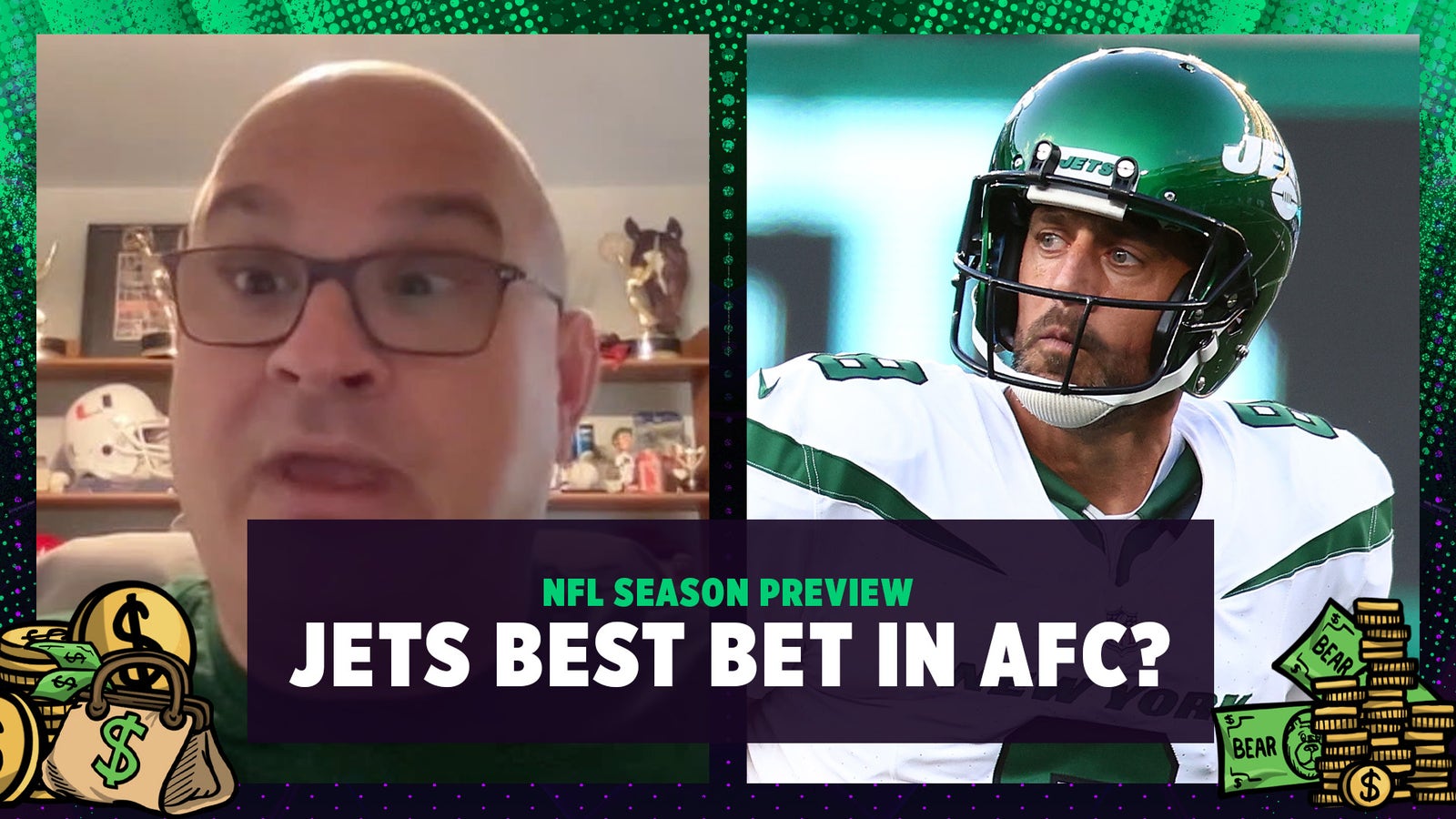 Are Aaron Rodgers & Jets best win total bet in the AFC?