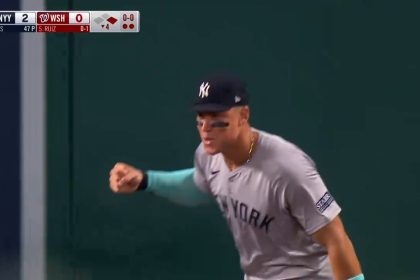 Aaron Judge robs potential home run and turns a double play, helping Yankees maintain lead over Nationals