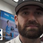 Corey LaJoie on the new right-side rear window fin/air deflector | NASCAR on FOX