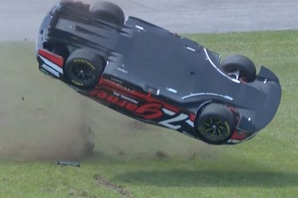 Corey LaJoie's car flips upside down in scary moment at FireKeepers Casino 400