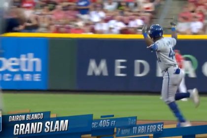 Dairon Blanco crushes a GRAND SLAM to extend Royals' lead over Reds