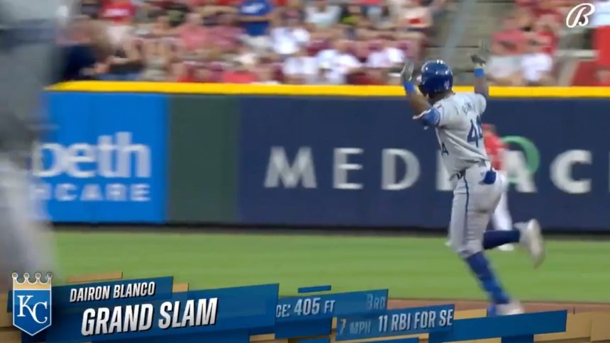 Dairon Blanco crushes a GRAND SLAM to extend Royals' lead over Reds